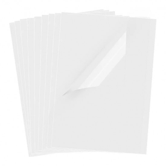 Vinilo Autoadhesivo Transparente Inkjet A4 x100