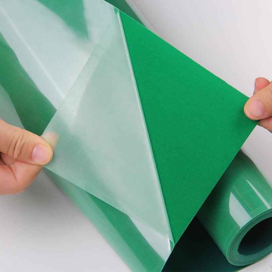 Vinilo Termotransferible Flock Verde 50x100 cm