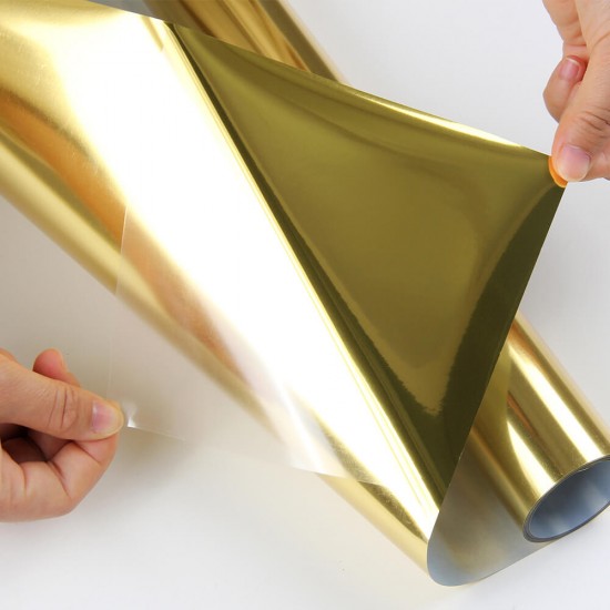Vinilo Termotransferible Metalico Dorado 50x100 cm