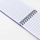 Libreta Lapicera Elastico 5 Unidades Azul