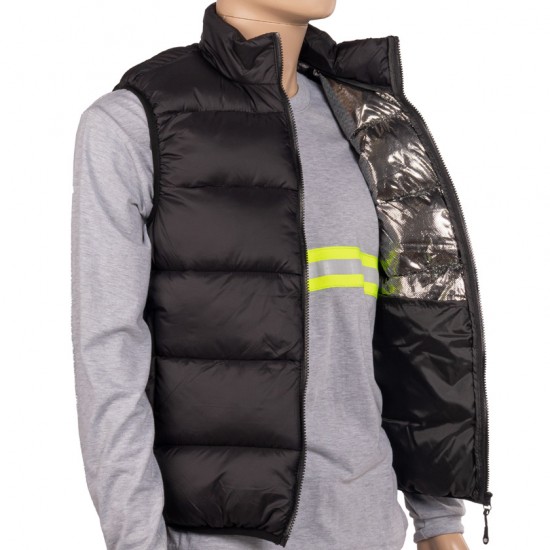 Chaleco Inflado con Omni-Heat Negro