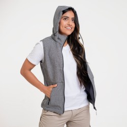 Chaleco Dama Neopreno Gris Melange
