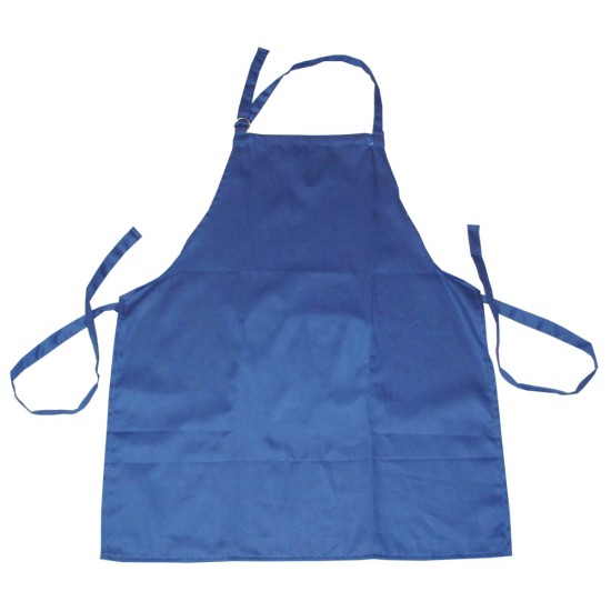 Delantal Liso sin Bolsillo Azul Francia