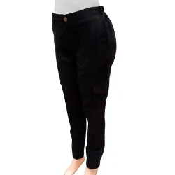 Pantalón Cargo Dama Azul
