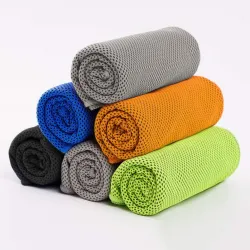 Toalla Refrescante 100X30Cm Naranja