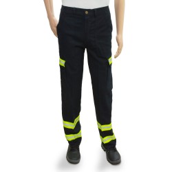 Pantalón Castor Cargo Azul Con Reflectivos