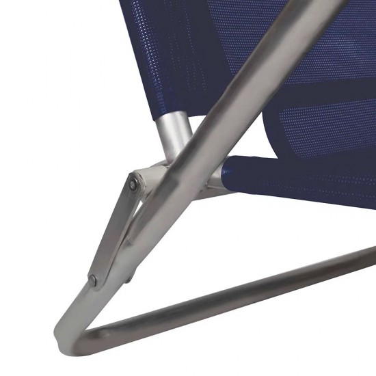 Reposera Summer 6 pos aluminio Azul