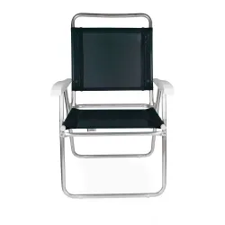 Silla Master Plus Fashion Aluminio Negro