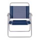 Silla MOR oversize aluminio azul