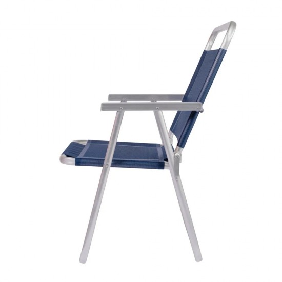 Silla MOR oversize aluminio azul
