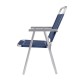 Silla MOR oversize aluminio azul
