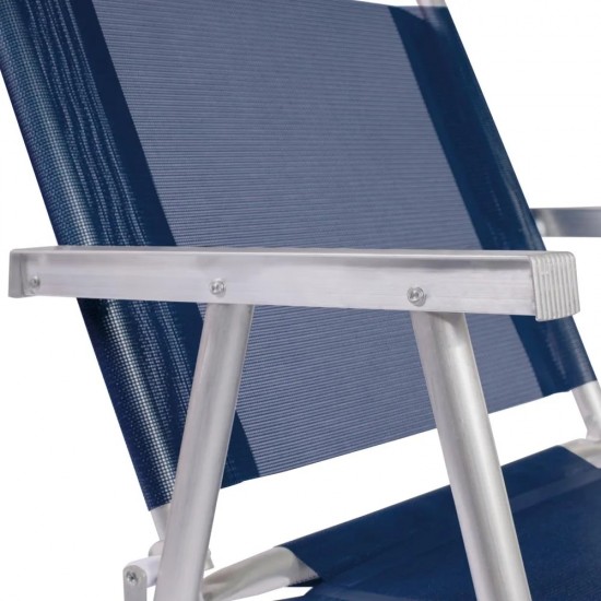 Silla MOR oversize aluminio azul