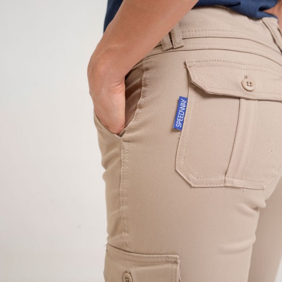 Pantalon Dama Cargo SW Workwear Beige