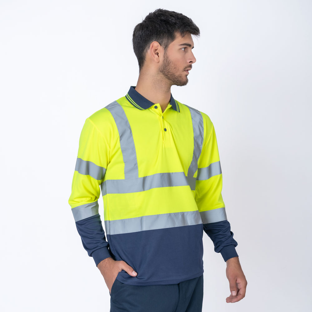 Remera Polo SW Workwear Con Reflectivo
