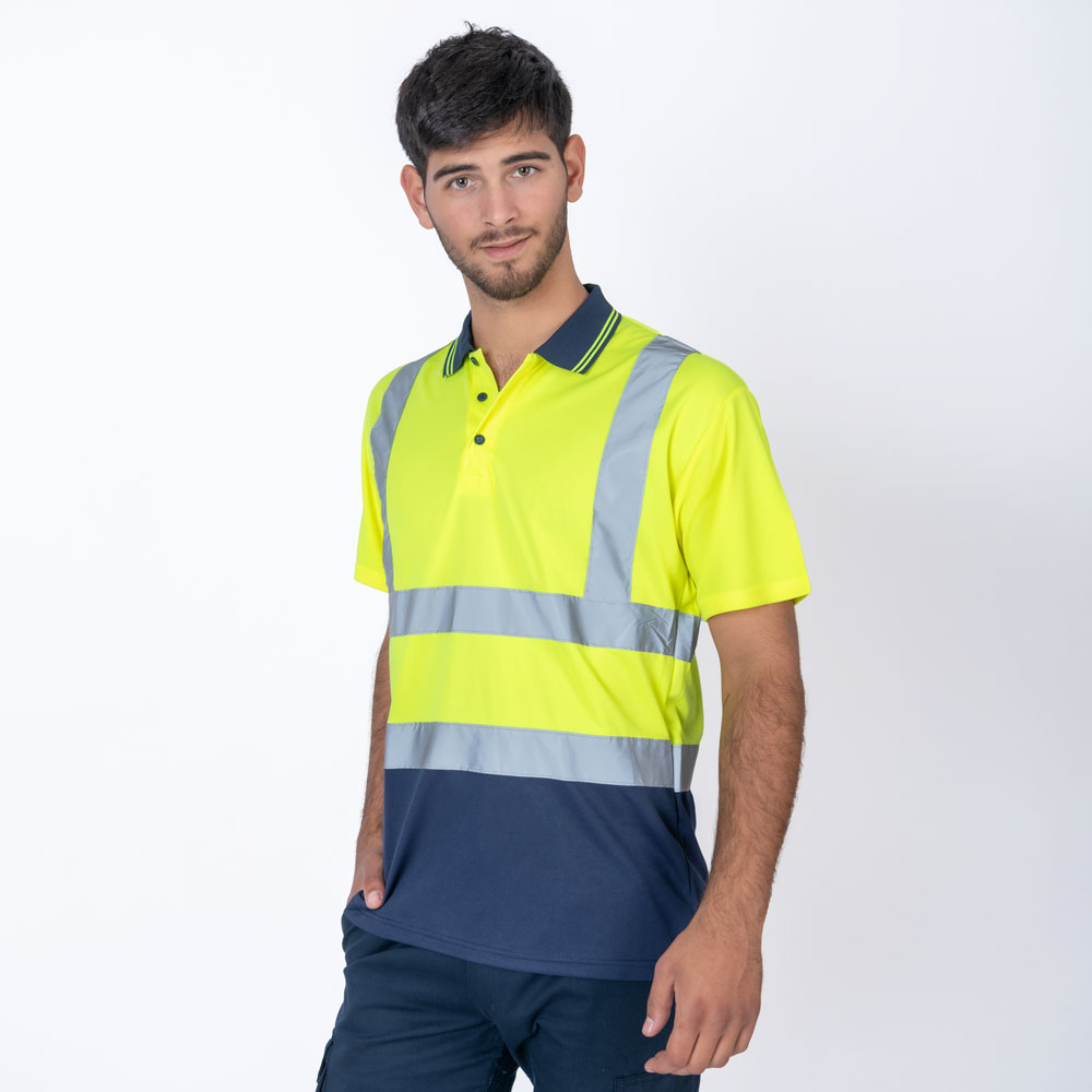 Remera Polo SW Workwear Con Reflectivo