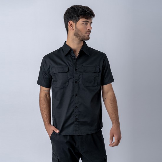 Camisa Manga Corta SW Workwear Negro