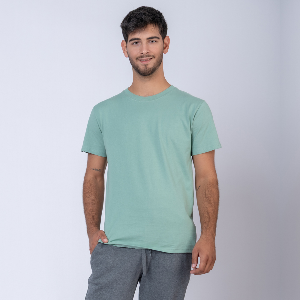 Camiseta slim algodon menta