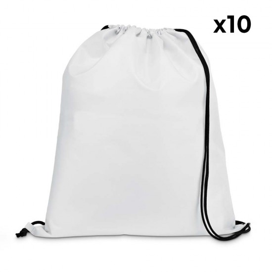 Bolsa Mochila 35x41cm Carnaby 10 Unidades Blanco