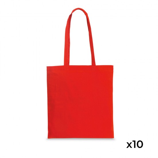 Bolsa Algodón 37x41cm Wharf 10 Unidades Rojo