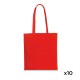 Bolsa Algodón 37x41cm Wharf 10 Unidades Rojo