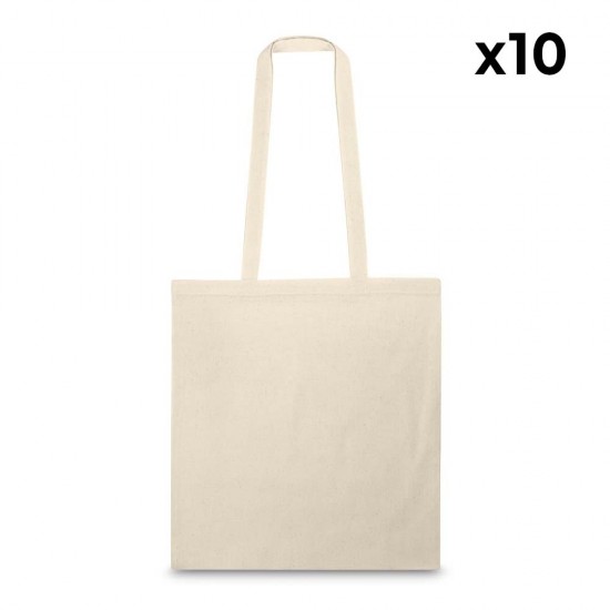 Bolsa de algodón 37x41cm Regent 10 Unidades Natural $69 c/u