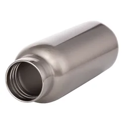 Botella Acero/Bambu 500ml Plata