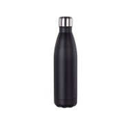 Botella Acero Grabable Negro 500ml