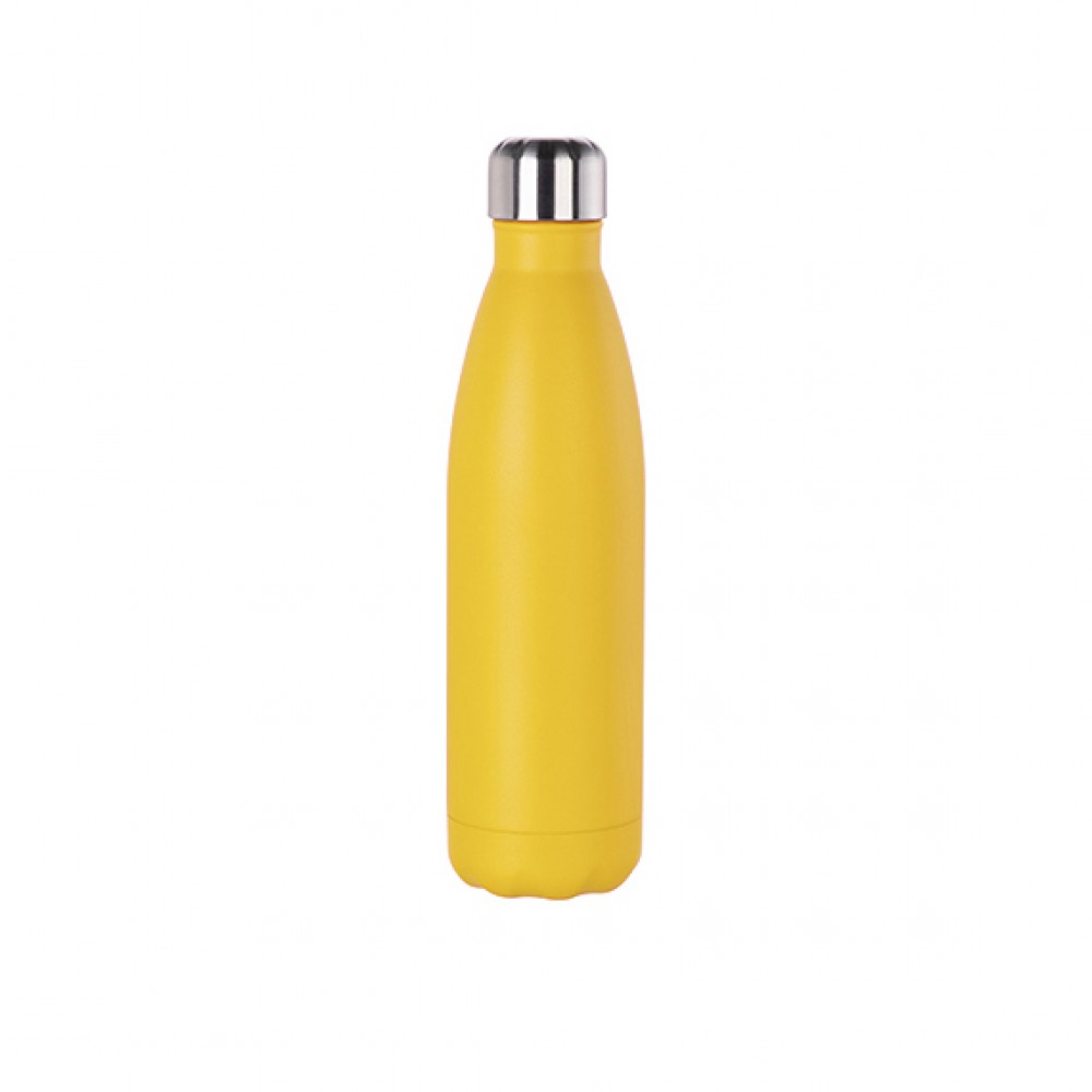 Botella Acero Grabable 500ml Amarillo