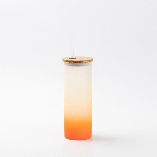 Vaso esmerilado sublimable 500ml Naranja