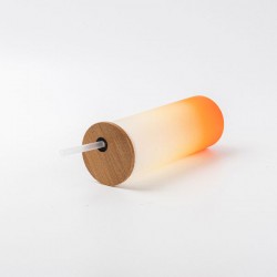 Vaso esmerilado sublimable 500ml Naranja