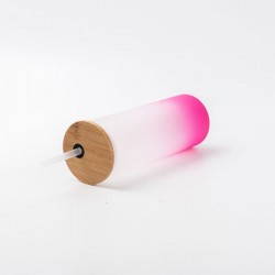Vaso esmerilado sublimable 500ml Fucsia