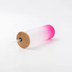 Vaso esmerilado sublimable 500ml Fucsia
