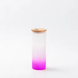 Vaso esmerilado sublimable 500ml Fucsia
