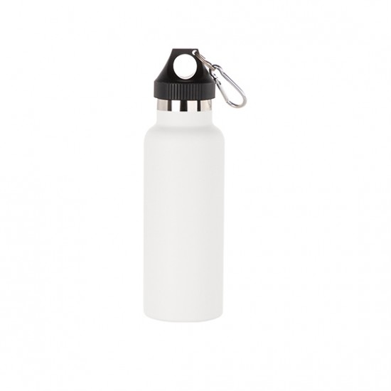 Caramañola de Acero Grabable 500ml Blanco