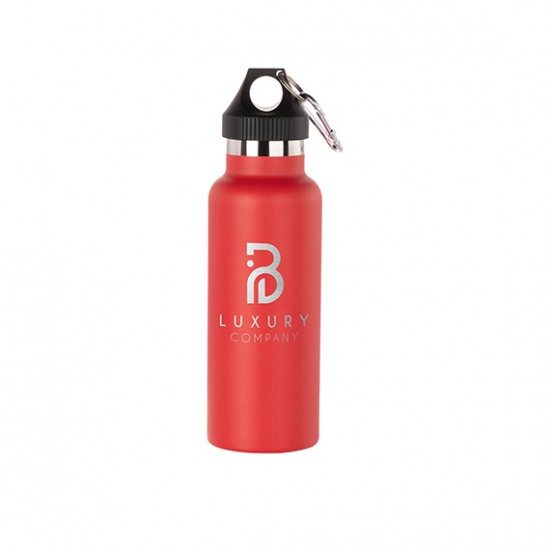 Caramañola de Acero Grabable 500ml Rojo