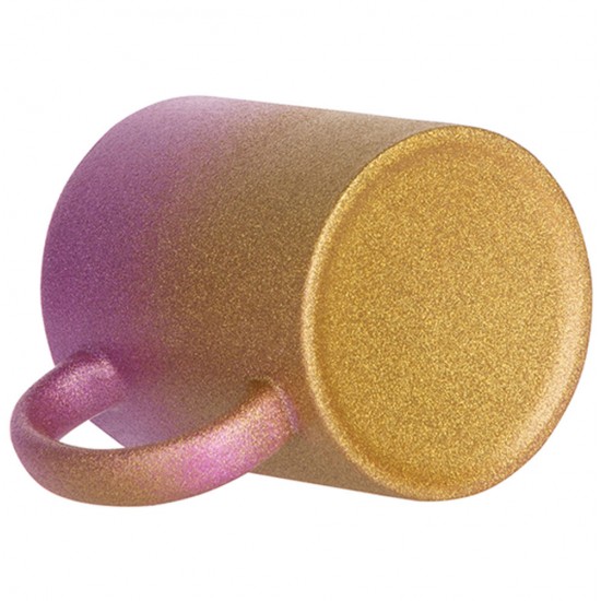 Jarro glitter degrade fucsia/dorado