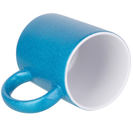 Jarro glitter azul 11oz