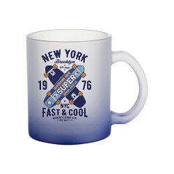 Jarro 11oz Esmerilado Neon Azul