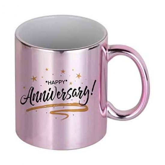 Jarro sublimable chapado rosa oro 11oz