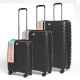 Set Valijas Polipropileno Premium 20" 24" 28" Negro