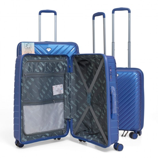 Set Valijas Polipropileno Premium 20" 24" 28" Rosado