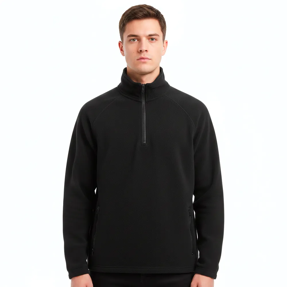 Buzo Polar Medio Cierre Classic Negro