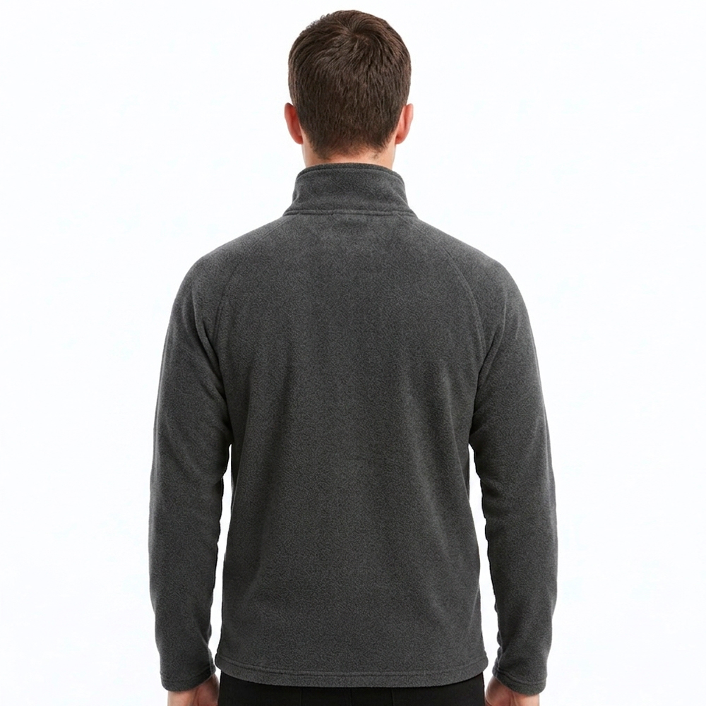Buzo Polar Medio Cierre Classic Gris Oscuro