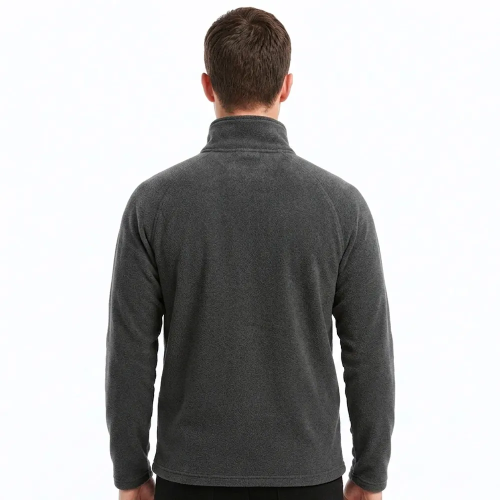 Buzo Polar Medio Cierre Classic Gris Oscuro