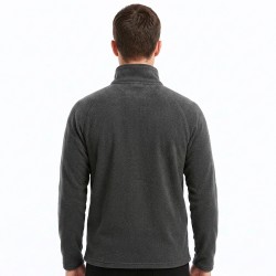 Buzo Polar Medio Cierre Classic Gris Oscuro