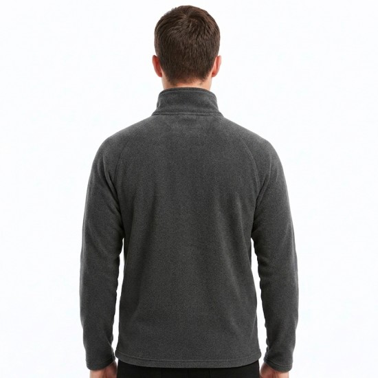 Buzo Polar Medio Cierre Classic Gris Oscuro