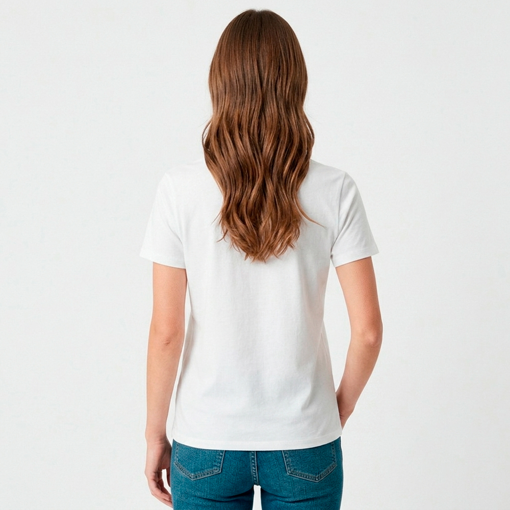 Camiseta Dama Essential Algodón Blanco