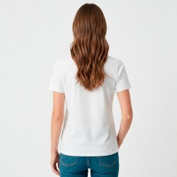 Camiseta Dama Essential Algodón Blanco