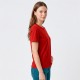 Camiseta Dama Essential Algodón Rojo