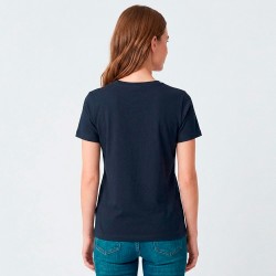 Camiseta Dama Essential Algodón Azul Marino